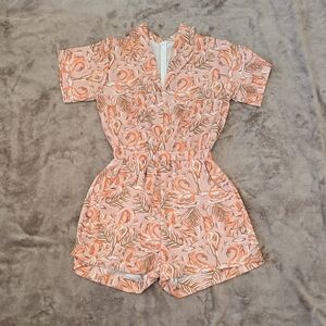 NWOT Dazey LA Pink‎ & Orange Floral Romper – Made in LA  Pink28/29